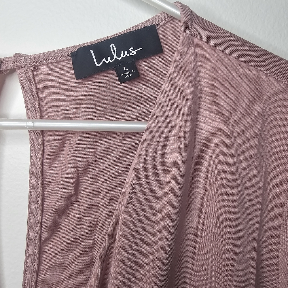 Lulus Striking Looks Blush Pink Long Sleeve Bodysuit Sz L - Picture 4 of 13